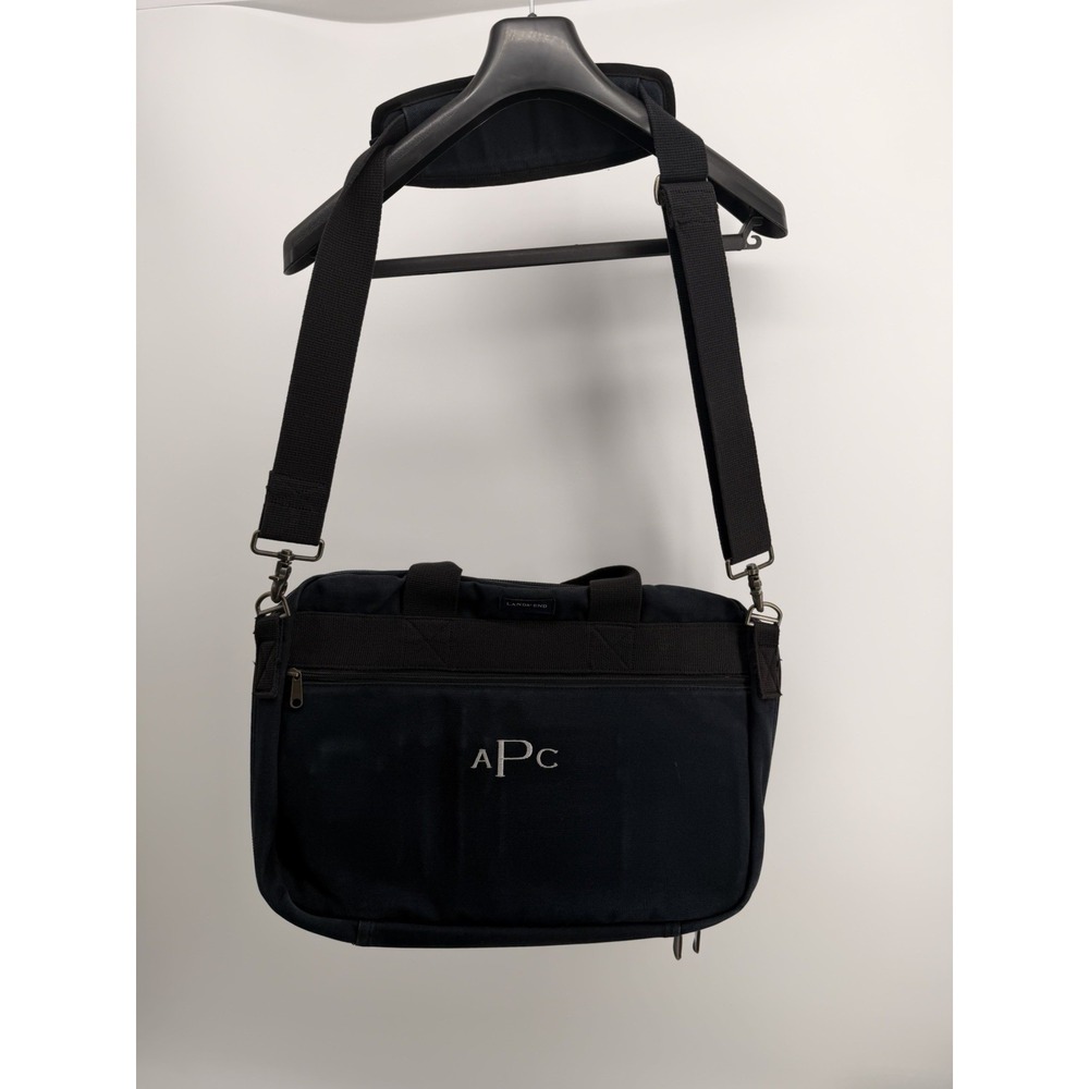 Vintage Lands End Navy Blue Shoulder Bag